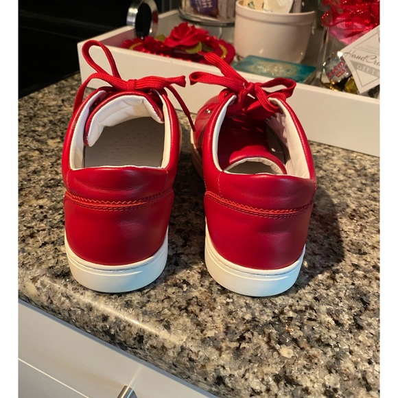 DOLCE & GABBANA ROUND TOE LEATHER SNEAKERS - Picture 4 of 8